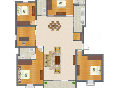 5室2厅 140.50平米