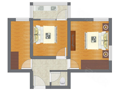 2室0厅 52.89平米