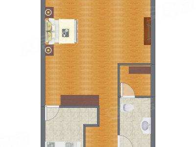 1室0厅 48.45平米