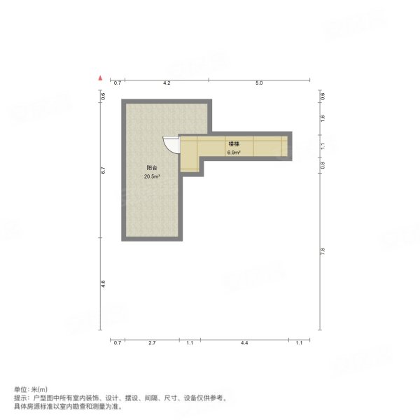 田园东方2室2厅2卫96.54㎡南北165万