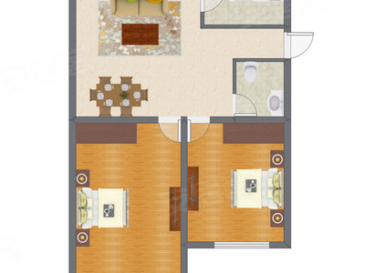 2室2厅 69.45平米