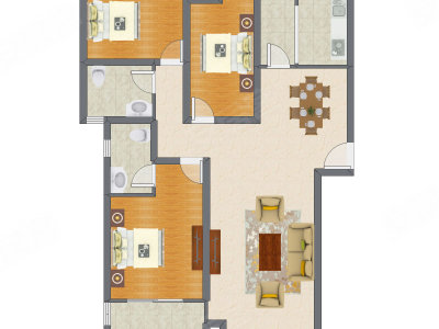 3室2厅 139.45平米