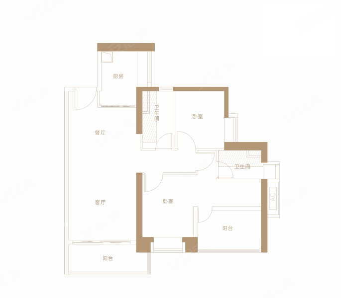 京基·华樾2室2厅2卫99㎡南780万