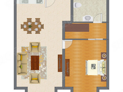 1室1厅 94.13平米