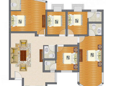 5室2厅 137.39平米