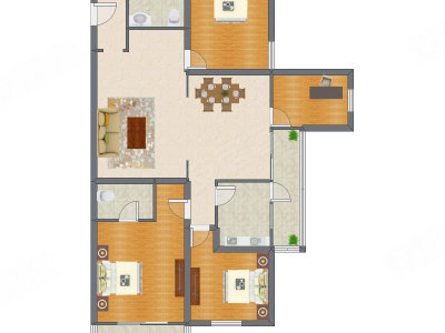 4室2厅 169.33平米