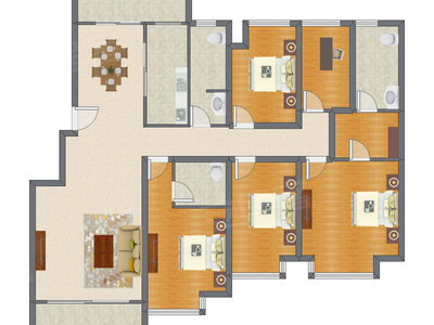 5室2厅 159.65平米