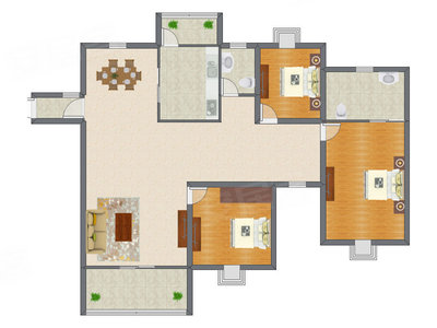 3室2厅 139.17平米