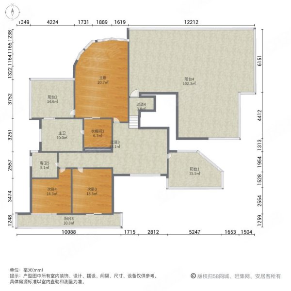 圣地维拉6室3厅6卫427.93㎡南3500万