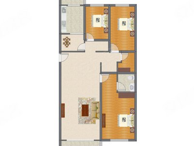 3室2厅 147.75平米