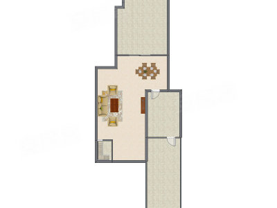3室2厅 160.89平米