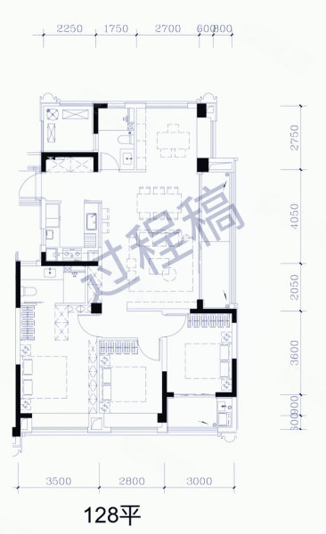 杭铁万科·云耀之城4室2厅127㎡328万二手房图片