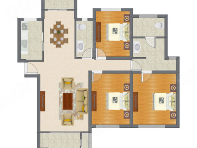4室2厅 140.11平米