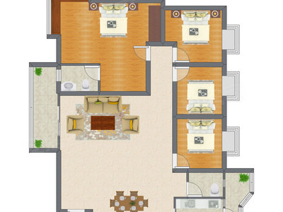 4室2厅 138.00平米