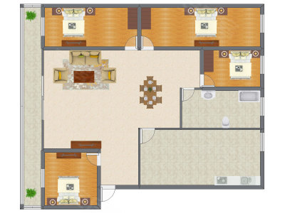 4室2厅 190.60平米