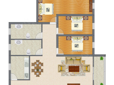 3室2厅 112.54平米
