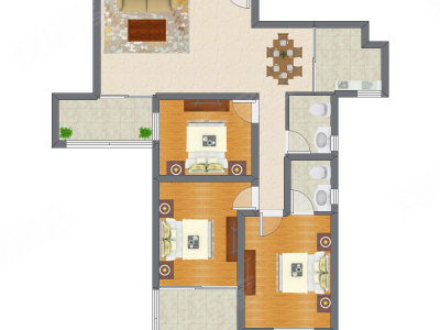3室2厅 111.45平米