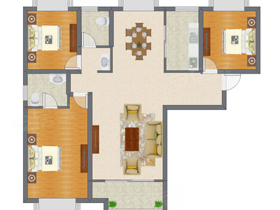 3室2厅 134.70平米