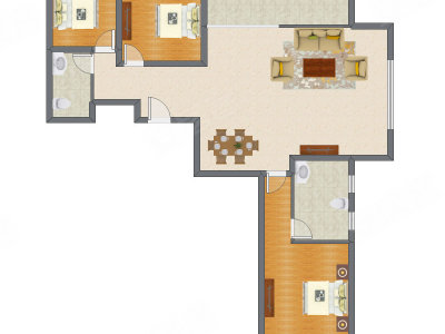 3室2厅 138.69平米