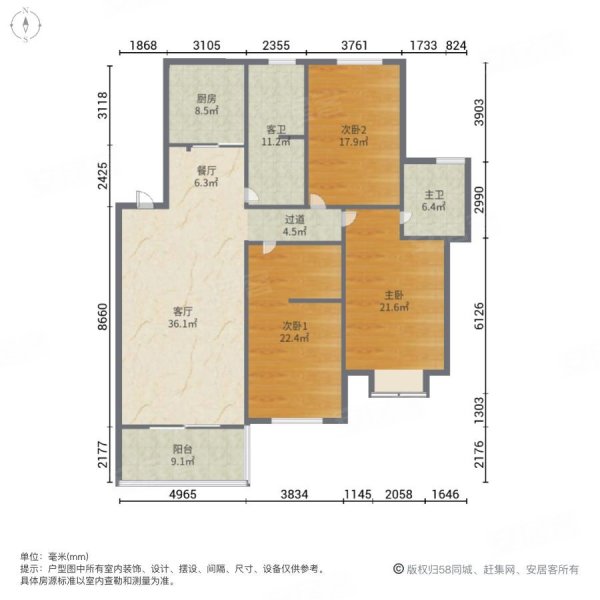 锦绣家园户型图图片