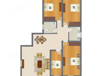 4室2厅 146.15平米