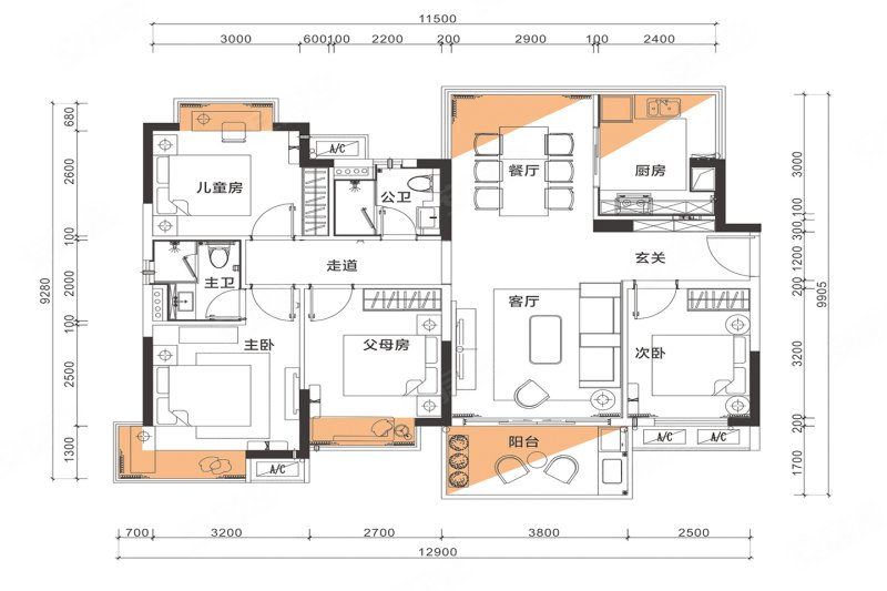 地铁口物业 价格便宜 交通方便,万润中心二手房,157万,4室2厅,2卫,116
