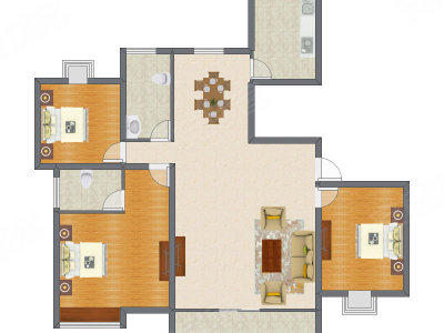 3室2厅 120.92平米