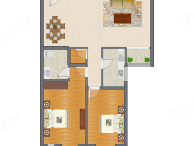 2室2厅 117.84平米