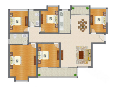 5室2厅 144.80平米
