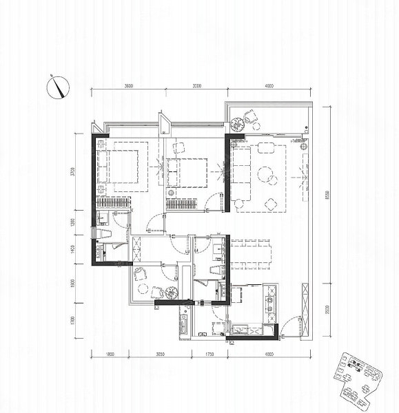 珠光·海珠新城3室2厅2卫110㎡南770万