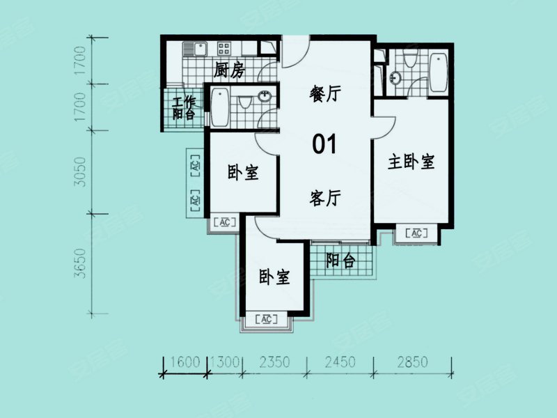 海逸豪庭全新装修3房!给两万直接按揭!送全屋家私!送车位!