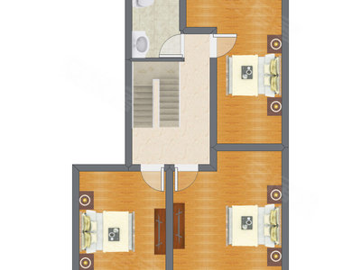 3室2厅 88.18平米