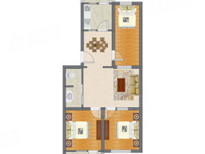 3室2厅 94.21平米