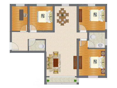 4室2厅 119.50平米