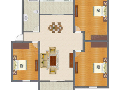 3室2厅 138.18平米