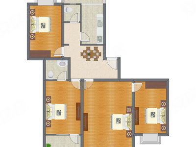 4室1厅 144.59平米