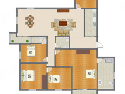 4室1厅 168.71平米