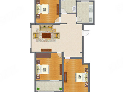 3室1厅 150.47平米