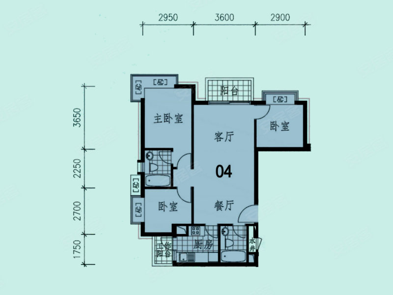 乐清海逸豪庭户型图片