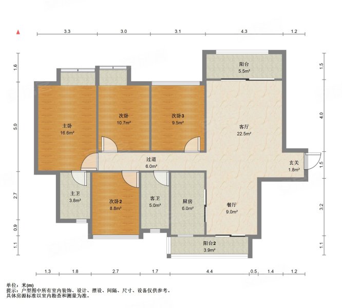 急卖 广源华府 一线江景房 精装修4房从未入住 赠送很高