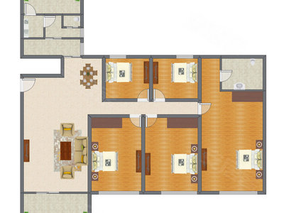 5室2厅 189.90平米