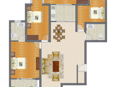 3室2厅 146.57平米