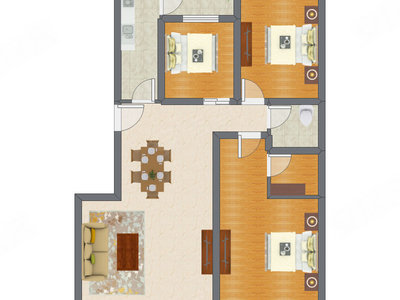 3室2厅 114.60平米