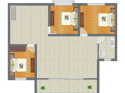 5室3厅 88.35平米