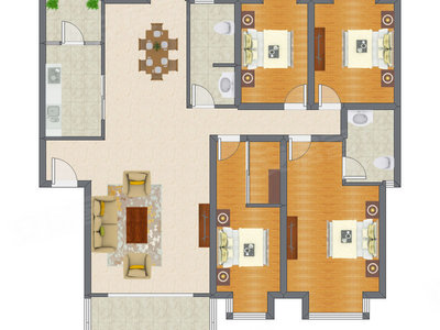 4室2厅 175.99平米