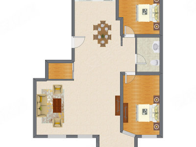 2室2厅 111.31平米