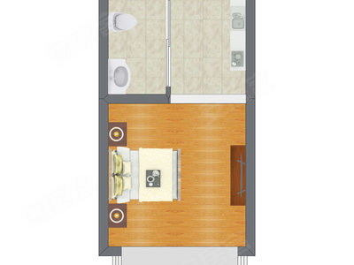 1室0厅 47.85平米