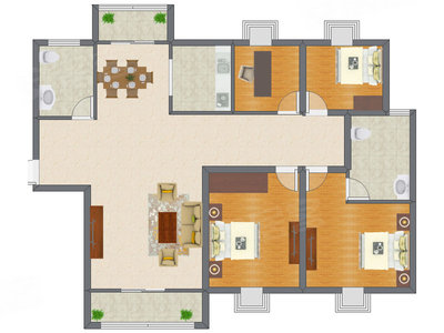 4室2厅 114.18平米