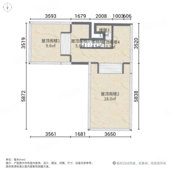 吾悦海悦西山(别墅)4室2厅3卫95㎡南北102万