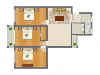 3室1厅 101.12平米